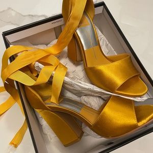 Dolce Vita Lace Up Satin heels